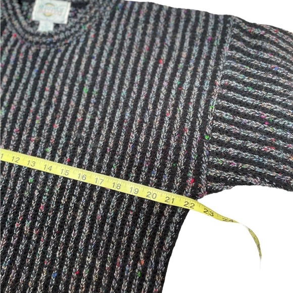 Northwest territory wool blend long sleeve black crewneck knit sweater unisex - Picture 6 of 8